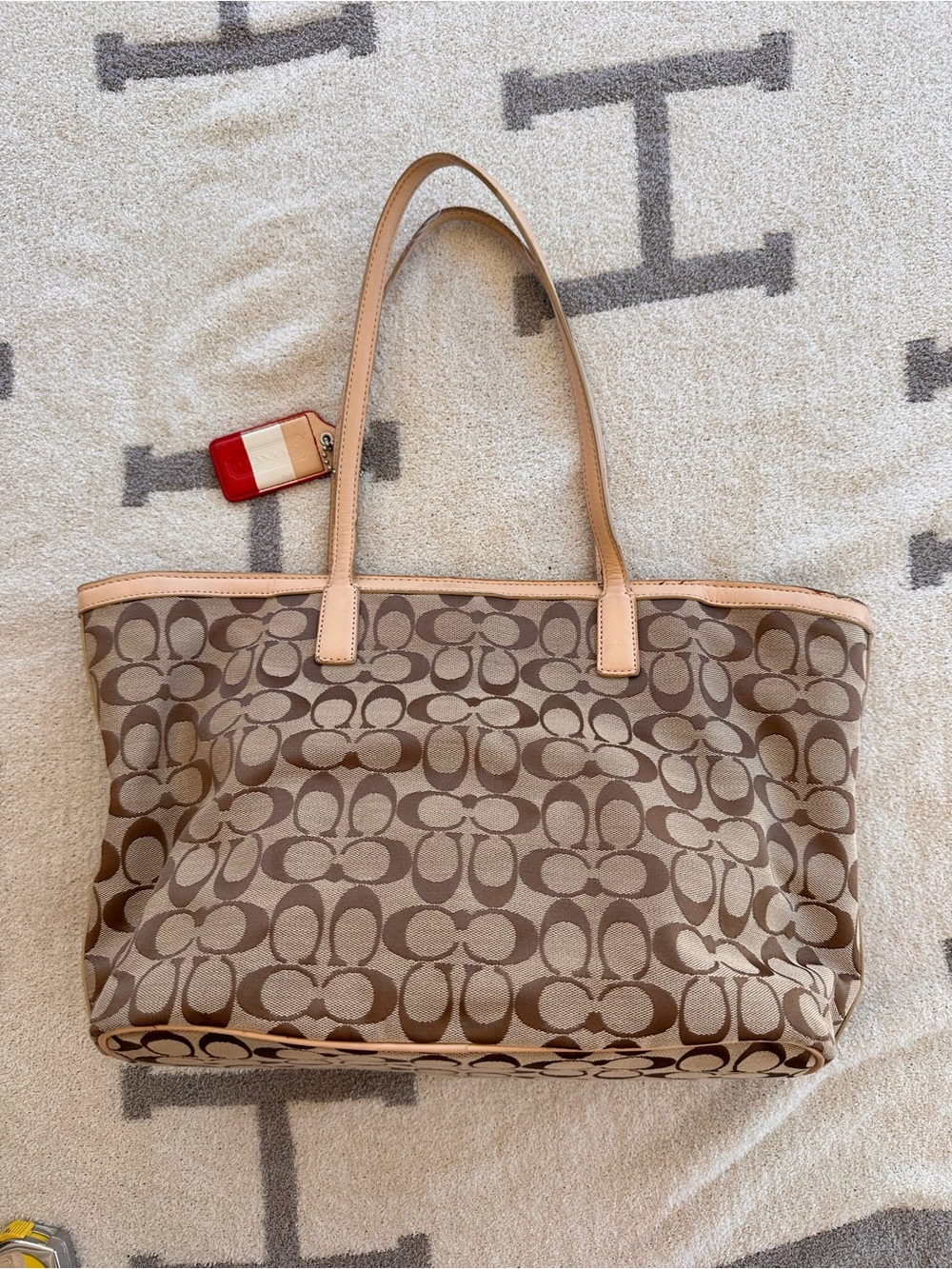 Coach Canvas legacy weekend signature zip tote 2013 vintage
